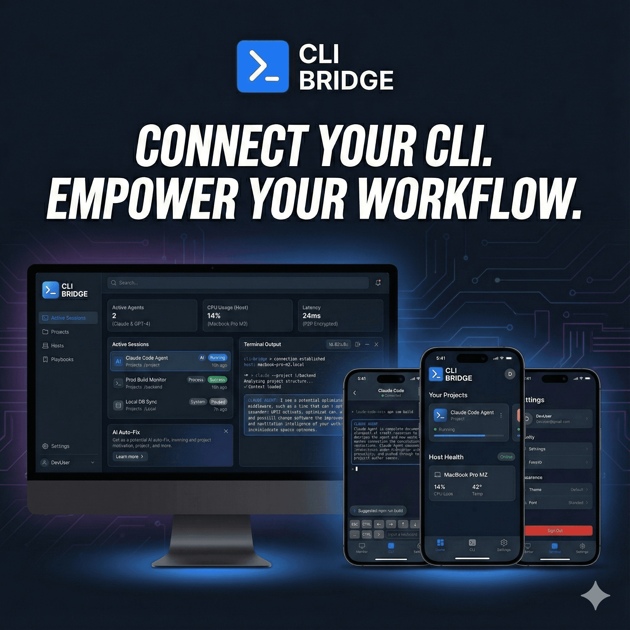 CLIBridge - Remote Terminal Control
